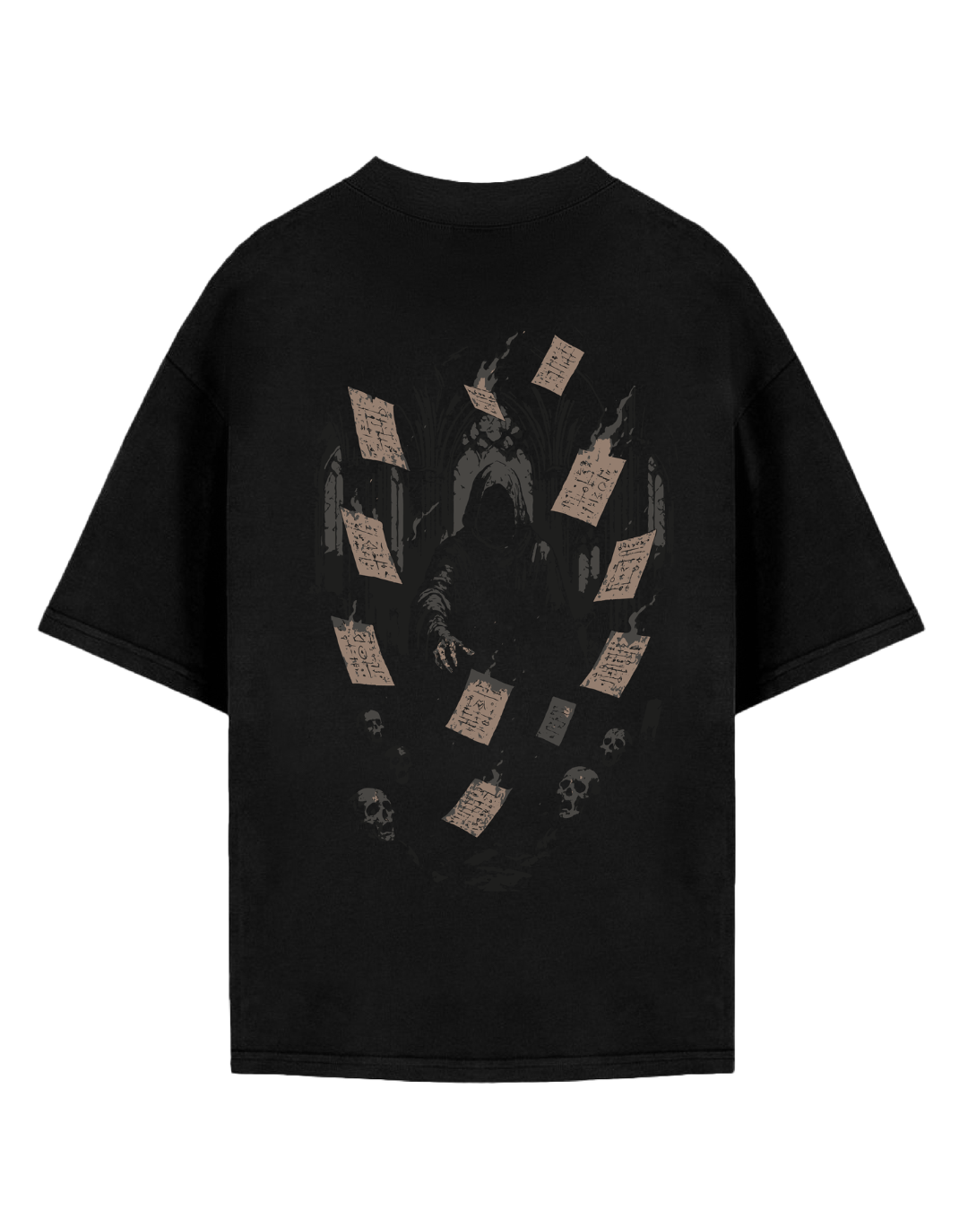 Black Script of Shadows Tee