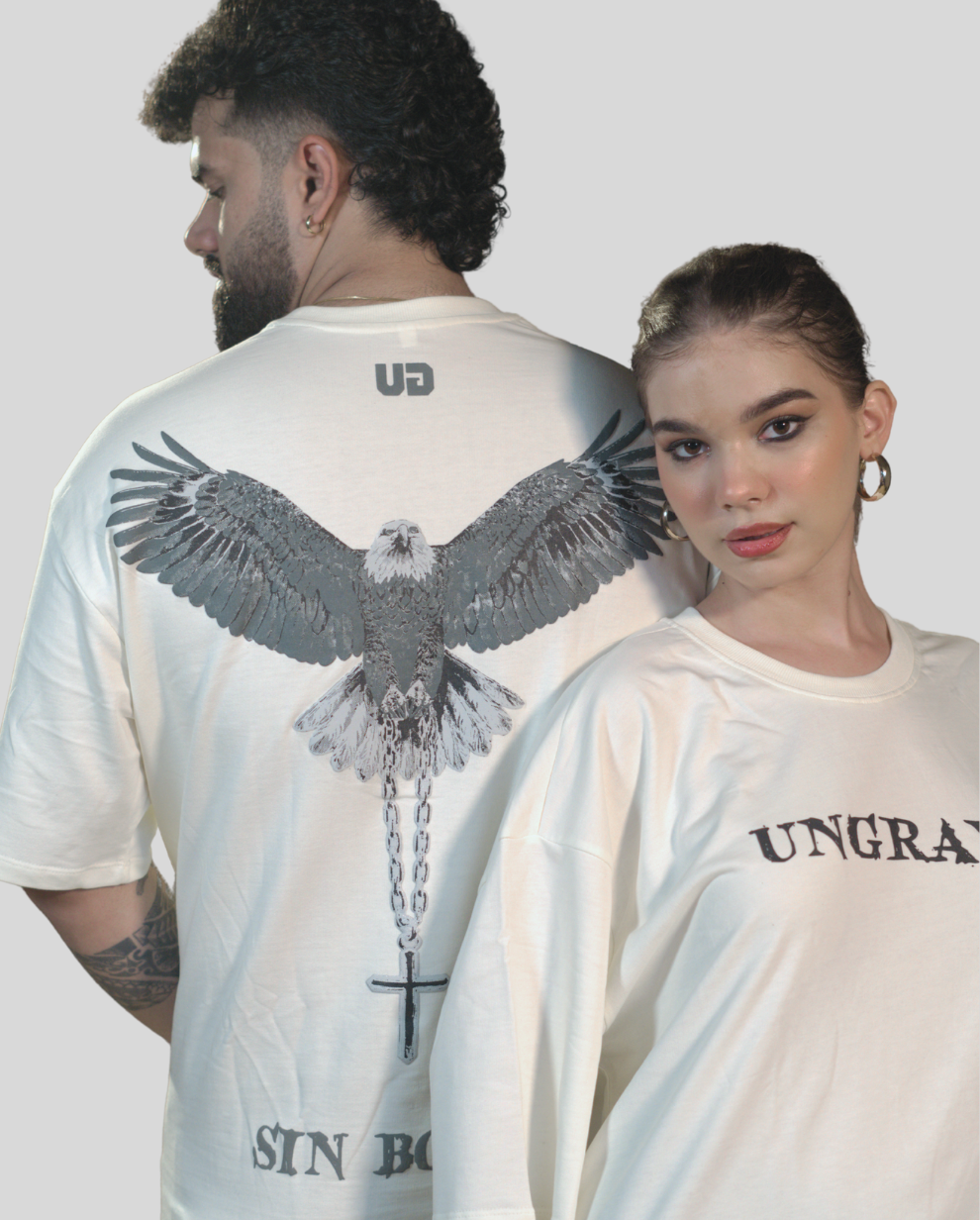 Cream White Fly High Tee