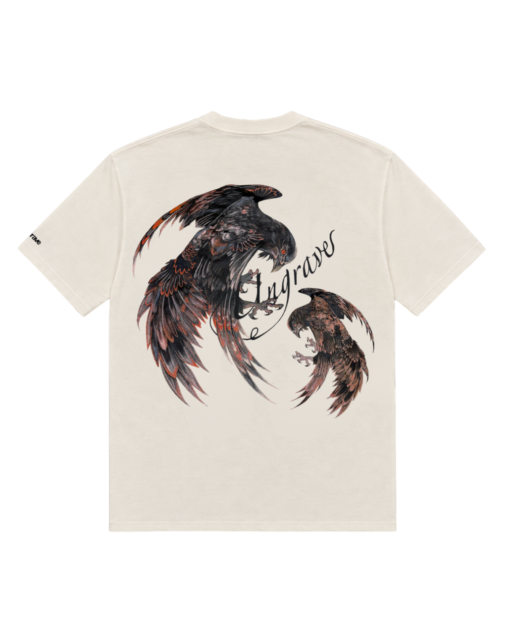 CREAM WHITE FALLEN WINGS TEE