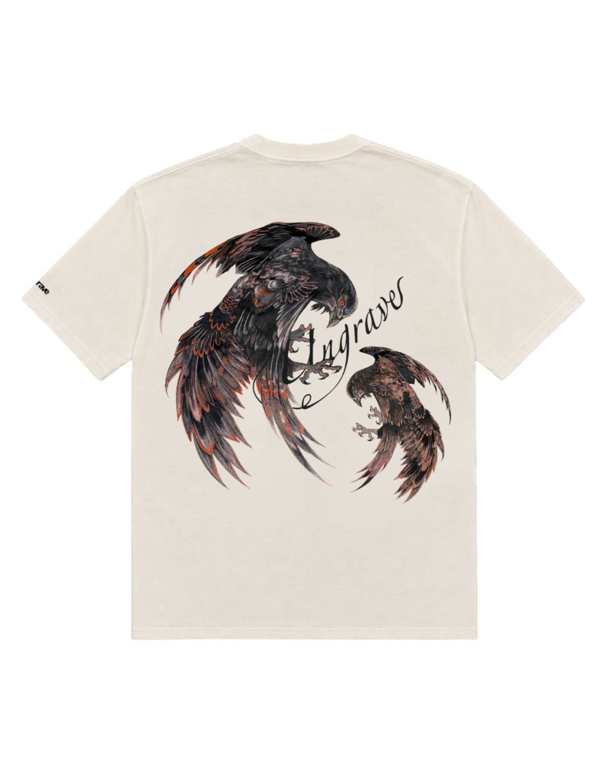 CREAM WHITE FALLEN WINGS TEE