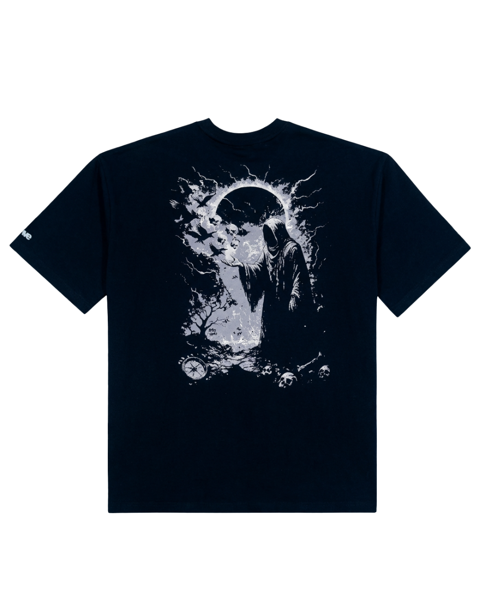 NAVY ECLIPSE OF SILENCE TEE