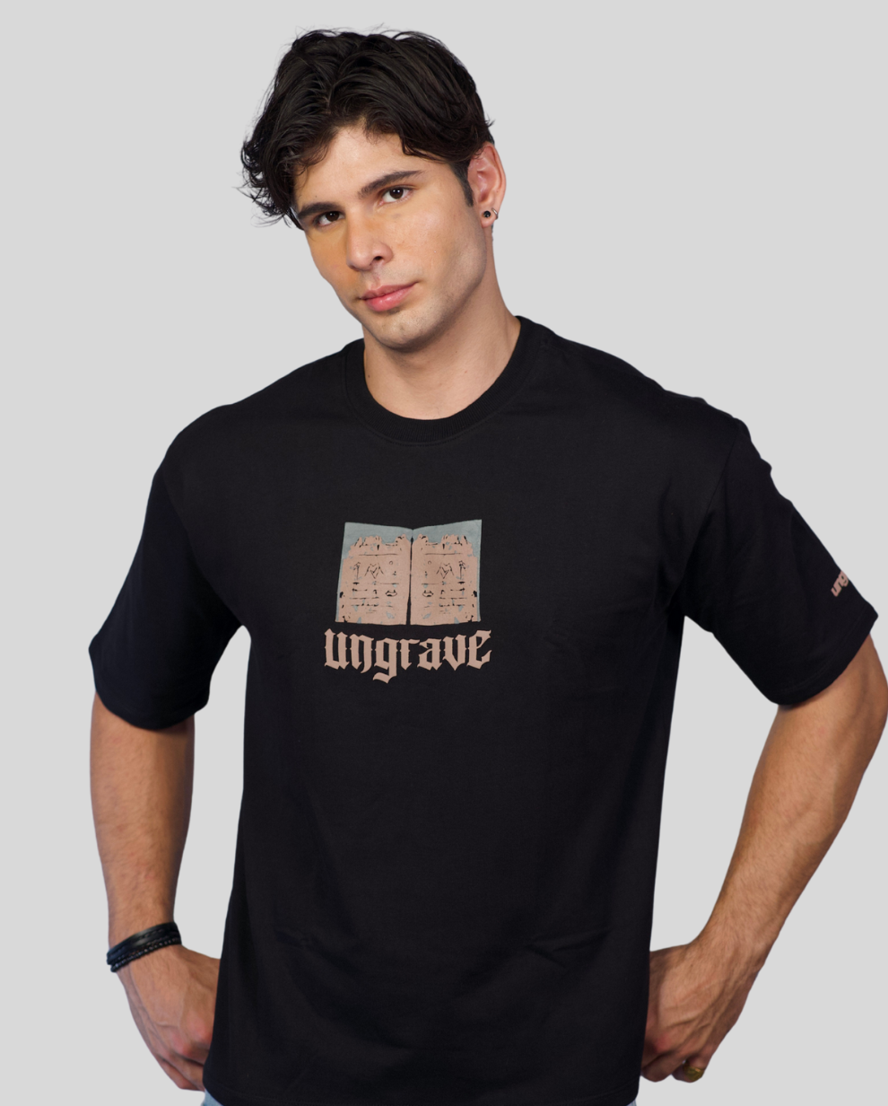 Black Script of Shadows Tee