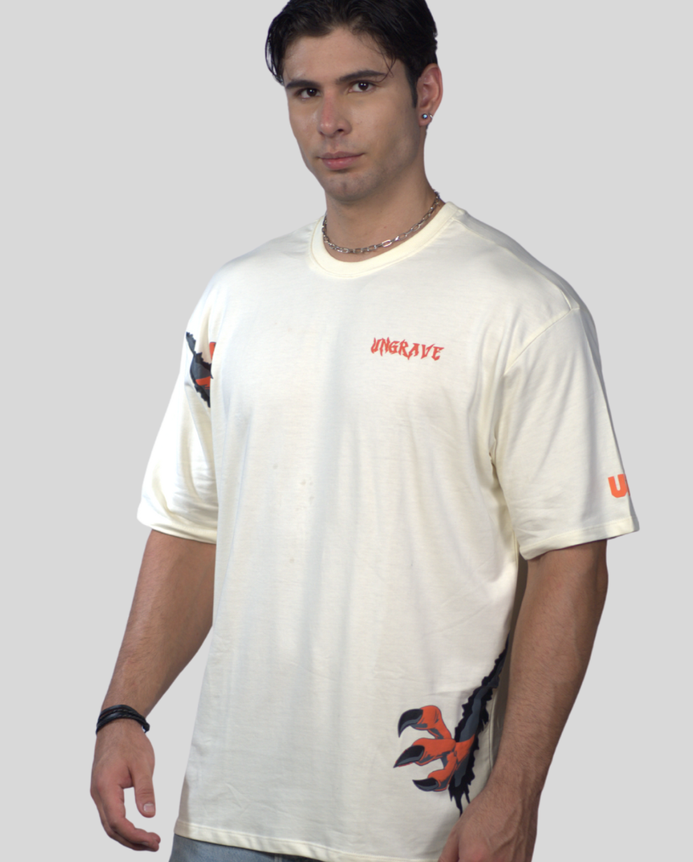 Cream White Eagle Claw Tee