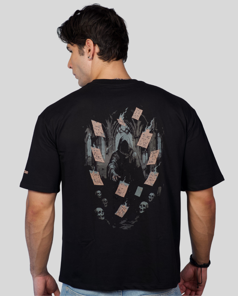 Black Script of Shadows Tee