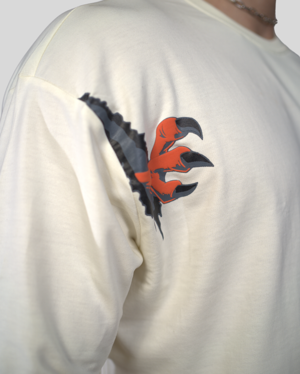 Cream White Eagle Claw Tee